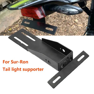 Elevate Your Ride with the For Sur-Ron Aluminum License Plate Holder Bracket - Tail Light Supporter for Surron Electric Bikes
