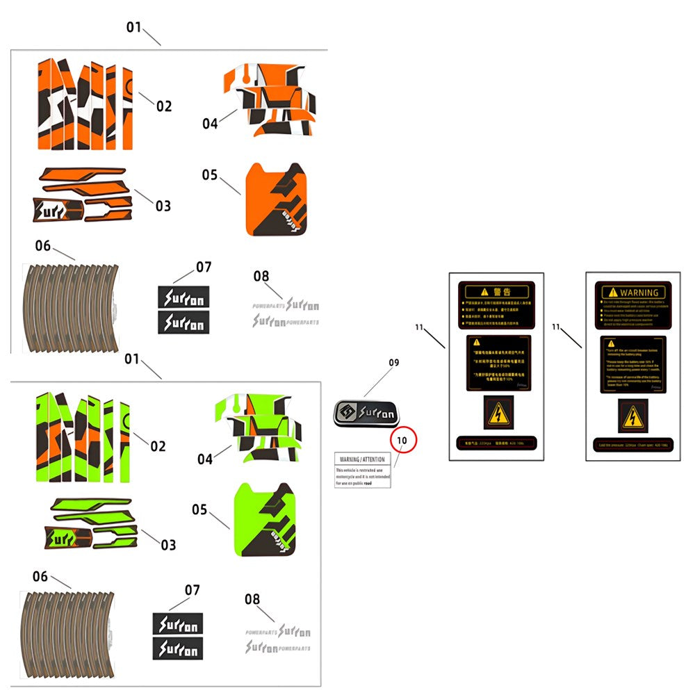 Warning Label Set(EN)