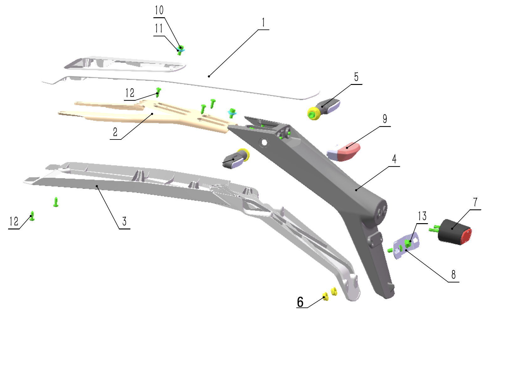 Rear Fender Assembly diagram